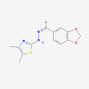 1,3-Benzodioxole-5-carbaldehyde (4,5-dimethyl-1,3-thiazol-2-yl)hydrazone