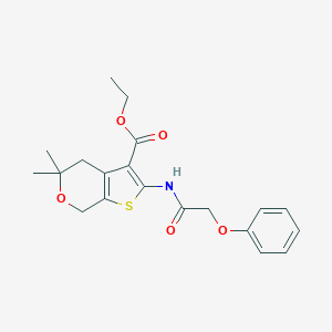 ethyl 5,5-dimethyl-2-[(phenoxyacetyl)amino]-4,7-dihydro-5H-thieno[2,3-c]pyran-3-carboxylate