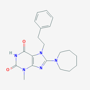 8-Azepan-1-yl-3-methyl-7-phenethyl-3,7-dihydro-purine-2,6-dione