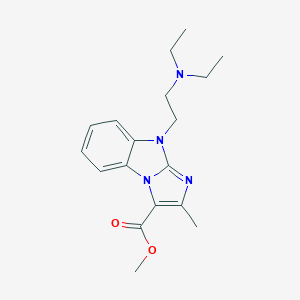 molecular formula C18H24N4O2 B415920 methyl 9-[2-(diethylamino)ethyl]-2-methyl-9H-imidazo[1,2-a]benzimidazole-3-carboxylate 