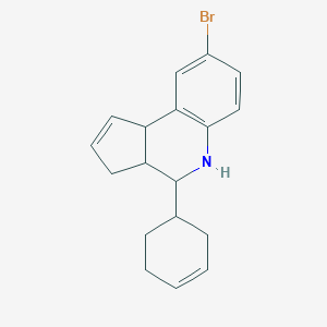 molecular formula C18H20BrN B415930 8-bromo-4-(3-cyclohexen-1-yl)-3a,4,5,9b-tetrahydro-3H-cyclopenta[c]quinoline 
