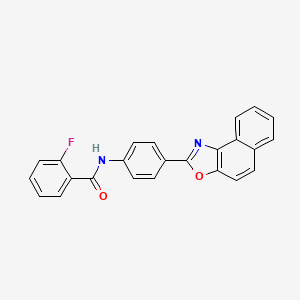 2-fluoro-N-(4-naphtho[1,2-d][1,3]oxazol-2-ylphenyl)benzamide