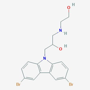 9H-Carbazole-9-ethanol, 3,6-dibromo-alpha-[[(2-hydroxyethyl)amino]methyl]-