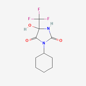 3-cyclohexyl-5-hydroxy-5-(trifluoromethyl)-2,4-imidazolidinedione