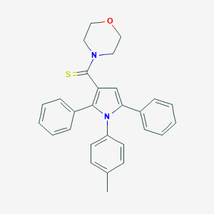 molecular formula C28H26N2OS B415943 4-{[1-(4-methylphenyl)-2,5-diphenyl-1H-pyrrol-3-yl]carbothioyl}morpholine 