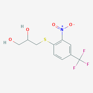 3-{[2-nitro-4-(trifluoromethyl)phenyl]thio}-1,2-propanediol