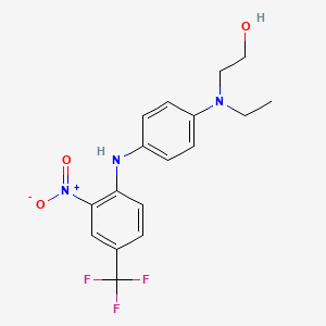 molecular formula C17H18F3N3O3 B4159498 2-[ethyl(4-{[2-nitro-4-(trifluoromethyl)phenyl]amino}phenyl)amino]ethanol 