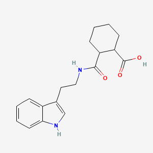 2-({[2-(1H-indol-3-yl)ethyl]amino}carbonyl)cyclohexanecarboxylic acid