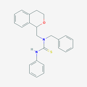 molecular formula C24H24N2OS B4159544 N-benzyl-N-(3,4-dihydro-1H-isochromen-1-ylmethyl)-N'-phenylthiourea 