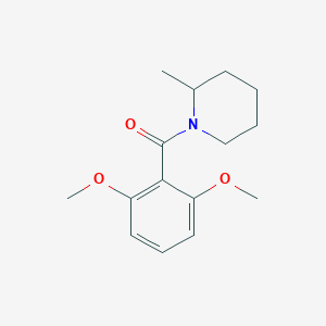 molecular formula C15H21NO3 B415958 1-(2,6-Dimethoxybenzoyl)-2-methylpiperidine 