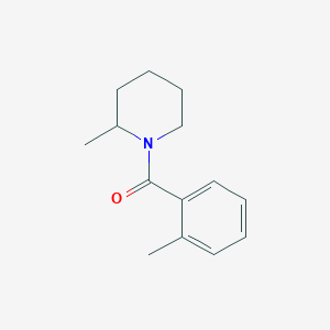 molecular formula C14H19NO B415959 2-Methyl-1-(2-methylbenzoyl)piperidine 