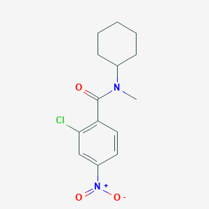 molecular formula C14H17ClN2O3 B415960 2-chloro-N-cyclohexyl-N-methyl-4-nitrobenzamide CAS No. 331845-70-6