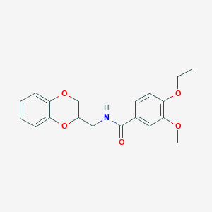 N-(2,3-dihydro-1,4-benzodioxin-2-ylmethyl)-4-ethoxy-3-methoxybenzamide