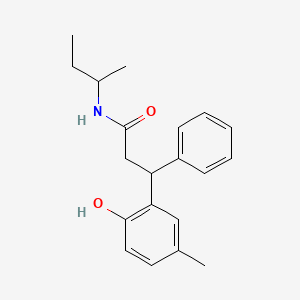 N-(sec-butyl)-3-(2-hydroxy-5-methylphenyl)-3-phenylpropanamide