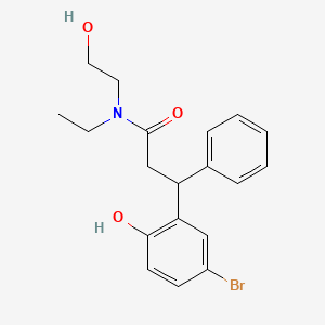 molecular formula C19H22BrNO3 B4159613 3-(5-bromo-2-hydroxyphenyl)-N-ethyl-N-(2-hydroxyethyl)-3-phenylpropanamide 