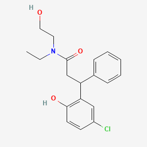 3-(5-chloro-2-hydroxyphenyl)-N-ethyl-N-(2-hydroxyethyl)-3-phenylpropanamide