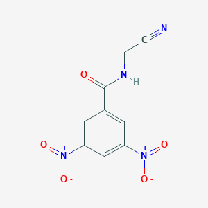 molecular formula C9H6N4O5 B415963 N-(cyanomethyl)-3,5-dinitrobenzamide 