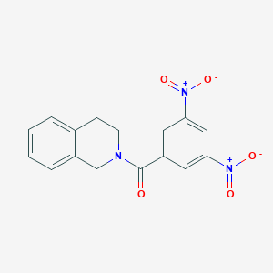 molecular formula C16H13N3O5 B415965 2-(3,5-Dinitrobenzoyl)-1,2,3,4-tetrahydroisoquinoline 