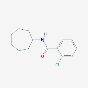 molecular formula C14H18ClNO B415970 2-chloro-N-cycloheptylbenzamide 
