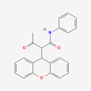 3-oxo-N-phenyl-2-(9H-xanthen-9-yl)butanamide