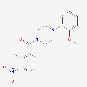 1-(2-METHOXYPHENYL)-4-(2-METHYL-3-NITROBENZOYL)PIPERAZINE