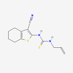 molecular formula C13H15N3S2 B4159711 N-allyl-N'-(3-cyano-4,5,6,7-tetrahydro-1-benzothien-2-yl)thiourea 