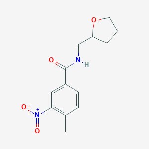 molecular formula C13H16N2O4 B415972 4-Methyl-3-nitro-N-(tetrahydro-furan-2-ylmethyl)-benzamide 