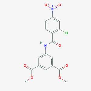 molecular formula C17H13ClN2O7 B415974 Dimethyl 5-({2-chloro-4-nitrobenzoyl}amino)isophthalate 