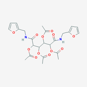 [2,4,5-Triacetyloxy-1,6-bis(furan-2-ylmethylamino)-1,6-dioxohexan-3-yl] acetate