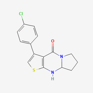 3-(4-chlorophenyl)-7,8,8a,9-tetrahydropyrrolo[1,2-a]thieno[2,3-d]pyrimidin-4(6H)-one