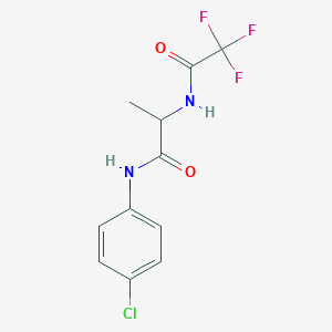 N~1~-(4-chlorophenyl)-N~2~-(trifluoroacetyl)alaninamide