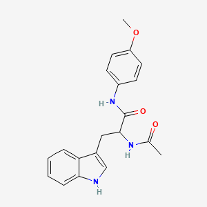 2-acetamido-3-(1H-indol-3-yl)-N-(4-methoxyphenyl)propanamide