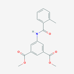 molecular formula C18H17NO5 B415978 Dimethyl 5-[(2-methylbenzoyl)amino]isophthalate 