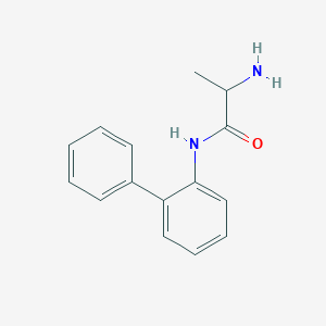 molecular formula C15H16N2O B4159786 N~1~-2-biphenylylalaninamide 