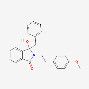 molecular formula C24H23NO3 B4159789 3-benzyl-3-hydroxy-2-[2-(4-methoxyphenyl)ethyl]-2,3-dihydro-1H-isoindol-1-one 