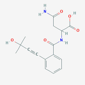 molecular formula C16H18N2O5 B4159800 N~2~-{[2-(3-hydroxy-3-methylbut-1-yn-1-yl)phenyl]carbonyl}asparagine 