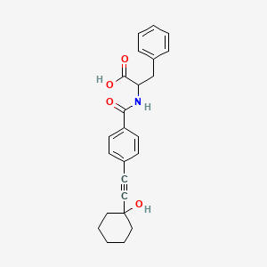 N-{4-[(1-hydroxycyclohexyl)ethynyl]benzoyl}phenylalanine