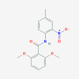 molecular formula C16H16N2O5 B415983 2,6-dimethoxy-N-(4-methyl-2-nitrophenyl)benzamide 