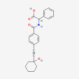 2-({4-[2-(1-HYDROXYCYCLOHEXYL)-1-ETHYNYL]BENZOYL}AMINO)-2-PHENYLACETIC ACID