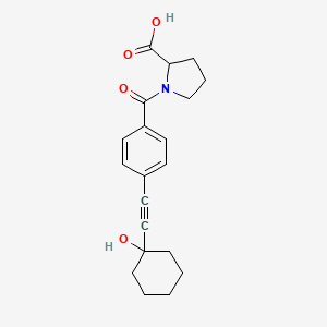 1-({4-[(1-Hydroxycyclohexyl)ethynyl]phenyl}carbonyl)proline