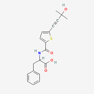 N-{[5-(3-hydroxy-3-methyl-1-butyn-1-yl)-2-thienyl]carbonyl}phenylalanine