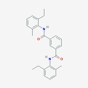 molecular formula C26H28N2O2 B415992 N,N'-Bis-(2-ethyl-6-methyl-phenyl)-isophthalamide 