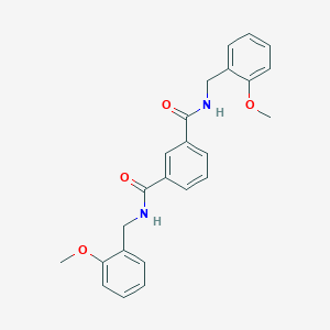 molecular formula C24H24N2O4 B415993 N~1~,N~3~-bis(2-methoxybenzyl)isophthalamide 