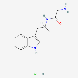 molecular formula C13H18ClN3O B4159930 N~1~-[2-(1H-indol-3-yl)-1-methylethyl]glycinamide hydrochloride 