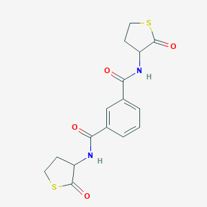 molecular formula C16H16N2O4S2 B415995 N,N'-Bis-(2-oxo-tetrahydro-thiophen-3-yl)-isophthalamide CAS No. 485829-12-7