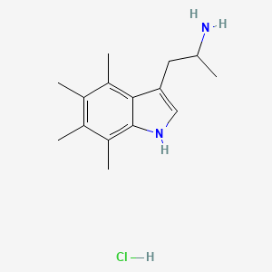 [1-methyl-2-(4,5,6,7-tetramethyl-1H-indol-3-yl)ethyl]amine hydrochloride