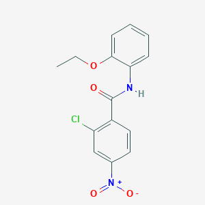 molecular formula C15H13ClN2O4 B415997 2-chloro-N-(2-ethoxyphenyl)-4-nitrobenzamide 