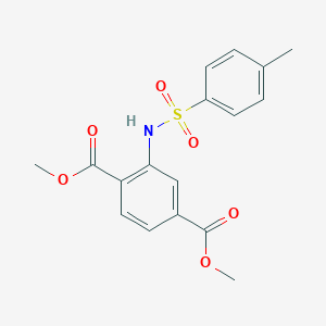 molecular formula C17H17NO6S B415999 Dimethyl 2-(((4-methylphenyl)sulfonyl)amino)terephthalate 