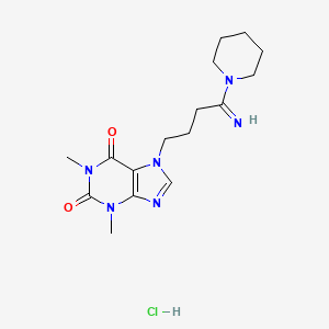 7-[4-imino-4-(1-piperidinyl)butyl]-1,3-dimethyl-3,7-dihydro-1H-purine-2,6-dione hydrochloride