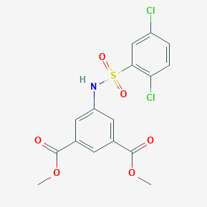 molecular formula C16H13Cl2NO6S B416003 Dimethyl 5-(((2,5-dichlorophenyl)sulfonyl)amino)isophthalate 